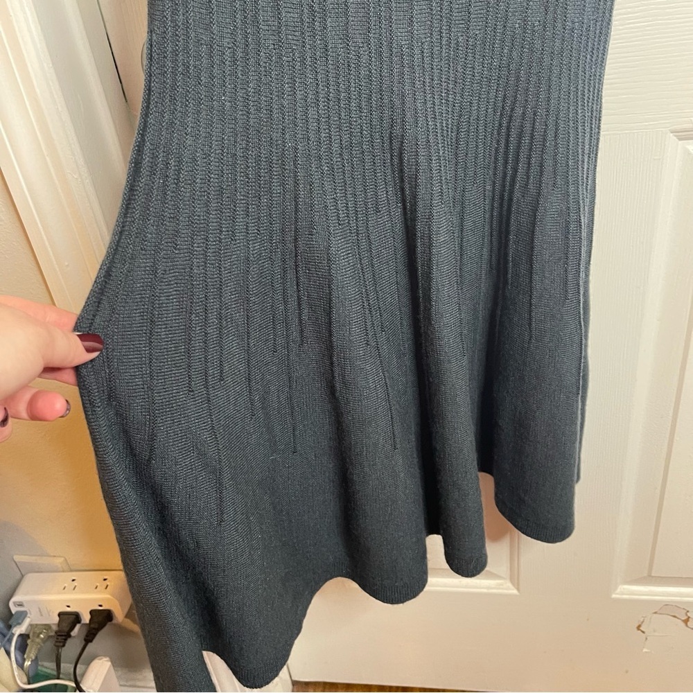 Loft Navy Blue Sleeveless Knit Sweater Dress - Picture 3 of 7